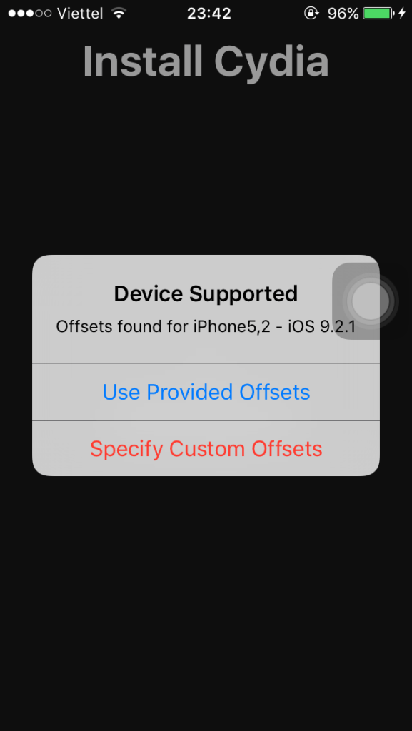 Hướng dẫn jailbreak iOS 9.x trên các thiết bị iOS 32bit – Cydia.vn